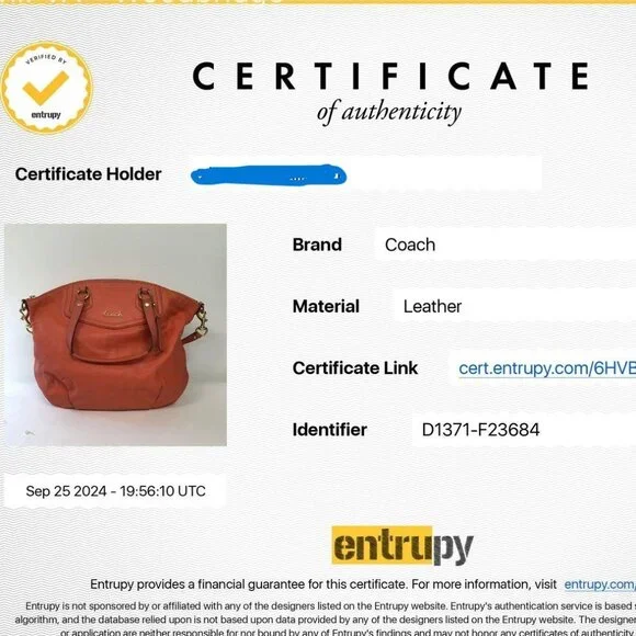 Coach w/COA Salmon Orange Ashley Pleated Leather Satchel 2 way bag - Picture 3 of 7